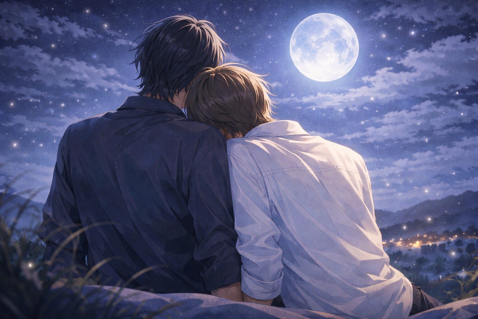 月夜の覗き見（BL）